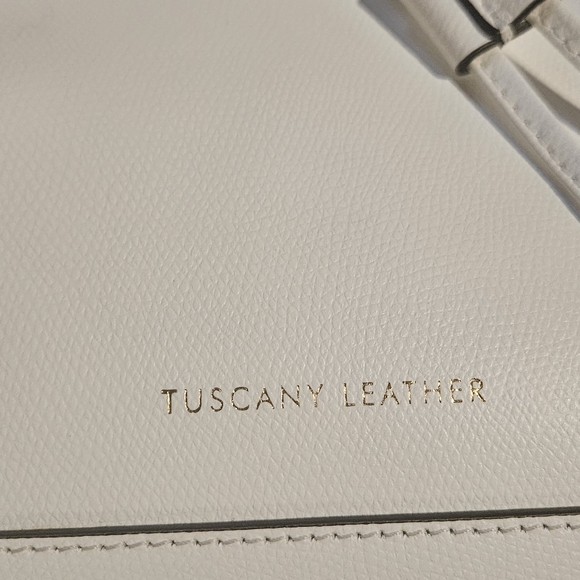 Tuscany Leather White Minerva Bucket Bag. NWOT - Picture 8 of 8